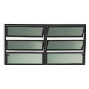 Ver imagem 2 de Janela Basculante em Alumínio Preto - 60x120