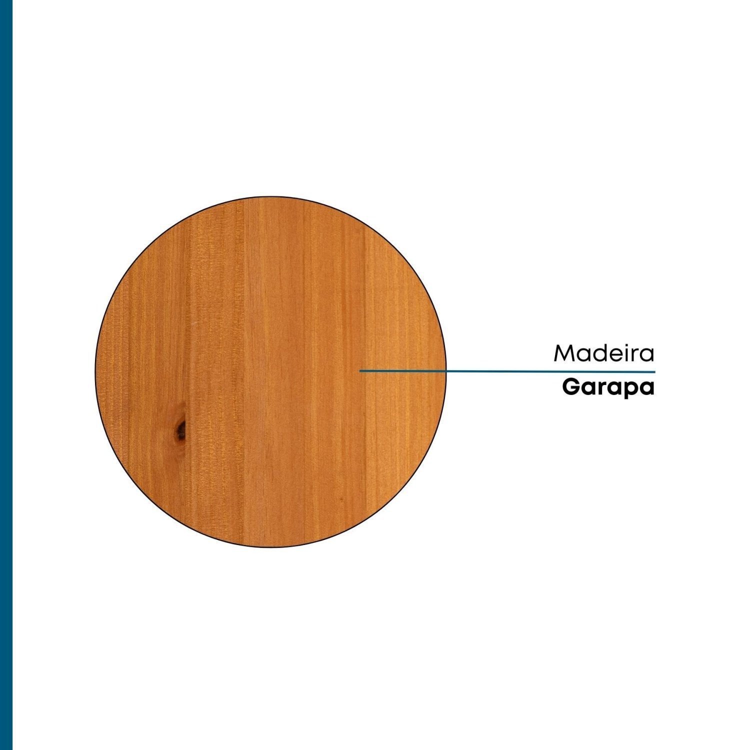 Tampo para Balcão 120cm Madeira Maciça Island  - 5