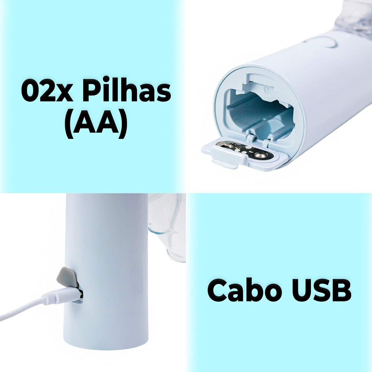 Máquina Nebulizadora Inalador Portátil Silencioso Usb Pilha - 6