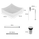 Ver imagem 3 de Kit Cuba Completa 5 Peças Ravena Japi