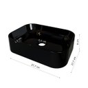 Ver imagem 4 de Gabinete Arm Banheiro Deli 2 Portas com Cuba Oxford Preta