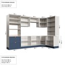 Ver imagem 4 de Cozinha Modulada 9 Peças  4 Aéreos 4 Balcões e Torre Quente Arizona CabeCasa MadeiraOriginals