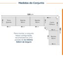 Ver imagem 3 de Cozinha Planejada 9 Peças 4 Aéreos 4 Balcões e Torre Quente Arizona CabeCasa MadeiraOriginals