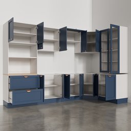 Cozinha Modulada 9 Peças sem Tampo 4 Aéreos 4 Balcões e Torre Quente Arizona CabeCasa MadeiraMadeira - 9