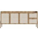 Ver imagem 4 de Aparador Buffet para Sala de Jantar 183cm Pés Madeira Moss A03 Hanover Roble - Lyam Decor