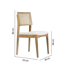 Kit 2 Cadeiras com Tela Portuguesa Tapuí Casatema MadeiraOriginals - 4
