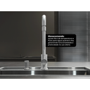 Ver imagem 4 de Torneira Monocomando Kitchen Pro em Aço Inox Escovado com Bico Articulado e Arejador