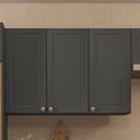 Ver imagem 4 de Armário Aéreo 3 Portas 120cm Fechado Paris 