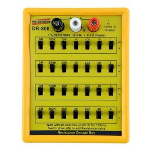 Década Resistiva 0,3 Watts Faixa Medição 1 A 11111110 Ohms Modelo Dr-800