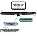 Ver imagem 3 de Ralo 70cm Box de Banheiro Inox Ondas Col Marrom 5x70