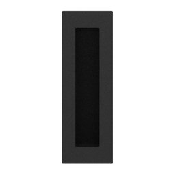Puxador Porta Embutir Concha Quadrado 15cm Preto Pado - 2