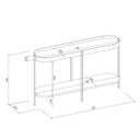 Ver imagem 4 de Aparador para Sala de Estar Estrutura em Aço 140cm Monaco