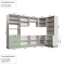 Ver imagem 4 de Cozinha Modulada 9 Peças 4 Aéreos 4 Balcões e Torre Quente Arizona CabeCasa MadeiraOriginals
