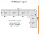Ver imagem 3 de Cozinha Planejada 9 Peças 4 Aéreos 4 Balcões e Torre Quente Arizona CabeCasa MadeiraOriginals