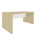 Ver mais imagens de Escrivaninha Mesa Escritório em L Elegante Tamburato 158,5cm Marrom/Carvalho/Branco Artany