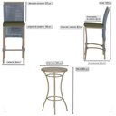 Ver imagem 2 de Mesa Bistro e 2 Banquetas Roma Fendi Corda Náutica 13 Trama Original
