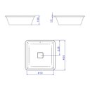 Ver imagem 2 de Cuba de Embutir Deca Slim 45x45 L.31040.17 Quadrada Branca