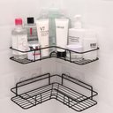 Ver imagem 3 de Suportes Porta Shampoo Cosméticos de Canto Kit Com 2