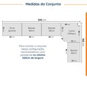 Ver imagem 3 de Cozinha Planejada 9 Peças 1 Tampo 4 Aéreos 4 Balcões e Torre Quente Arizona CabeCasa MadeiraOriginals