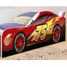 Cama Carro Mcqueen com Colchão Vermelho - 4