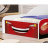 Cama Carro Mcqueen com Colchão Vermelho - 3