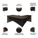 Ver imagem 4 de Conjunto Escritório Home Office 3 Peças Mesa em L Corp A06 Charuto-preto - Mpozenato