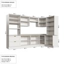 Ver imagem 4 de Cozinha Modulada 9 Peças 1 Tampo 4 Aéreos 4 Balcões e Torre Quente Arizona CabeCasa MadeiraOriginals