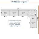 Ver imagem 3 de Cozinha Modulada 9 Peças 1 Tampo 4 Aéreos 4 Balcões e Torre Quente Arizona CabeCasa MadeiraOriginals