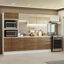 Ver imagem 1 de Armário de Cozinha Completa 100% Mdf 310 Cm Branco/rustic/crema Smart 02