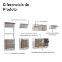 Ver imagem 6 de Armário de Cozinha Completa 100% Mdf 310 Cm Branco/rustic/crema Smart 02