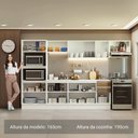 Ver imagem 5 de Armário de Cozinha Completa 100% Mdf 310 Cm Branco/rustic/crema Smart 02