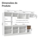 Ver imagem 4 de Armário de Cozinha Completa 100% Mdf 310 Cm Branco/rustic/crema Smart 02