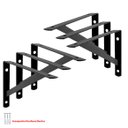 Ver imagem 1 de KIT 6 PEÇAS SUPORTE MÃO FRANCESA P/ PRATELEIRA DE 25CM-PRETA