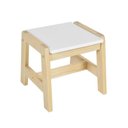 Ver imagem 6 de Conjunto Infantil Mesa com 2 Banquetas Castelo Casatema MadeiraOriginals Branco/Marrom