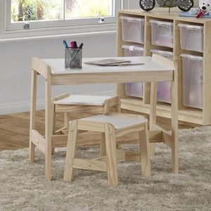 Conjunto Infantil Mesa com 2 Banquetas Castelo Casatema