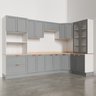 Cozinha Modulada 9 Peças com Tampo 4 Aéreos 4 Balcões e 1 Torre Quente Arizona CabeCasa MadeiraMadeira - 9