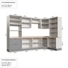 Cozinha Modulada 9 Peças com Tampo 4 Aéreos 4 Balcões e 1 Torre Quente Arizona CabeCasa MadeiraMadeira - 4