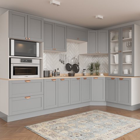 Cozinha Modulada 9 Peças 1 Tampo Aéreos Balcões e 1 Torre Quente Arizona CabeCasa MadeiraOriginals