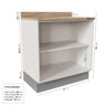 Cozinha Modulada 9 Peças com Tampo 4 Aéreos 4 Balcões e 1 Torre Quente Arizona CabeCasa MadeiraMadeira - 17