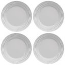 Ver imagem 1 de Kit 4 Pratos Rasos Porcelana Branca 26,5cm Germer Mesa Posta Restaurante
