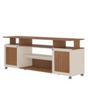 Ver imagem 3 de Rack para Tv até 75 Polegadas Ipanema 2 Pt Cinamomo e Off White - Artely