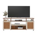 Ver imagem 6 de Rack para Tv até 75 Polegadas Ipanema 2 Pt Cinamomo e Off White - Artely