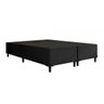 Base Cama Box Bipartido Queen Size Corino Preto 35x158x198 - 1