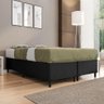 Base Cama Box Bipartido Queen Size Corino Preto 35x158x198 - 2