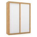 Ver imagem 3 de Berço Americano Capitonê New Boucle e Guarda Roupa Tutto New 2 Portas Freijó - Matic