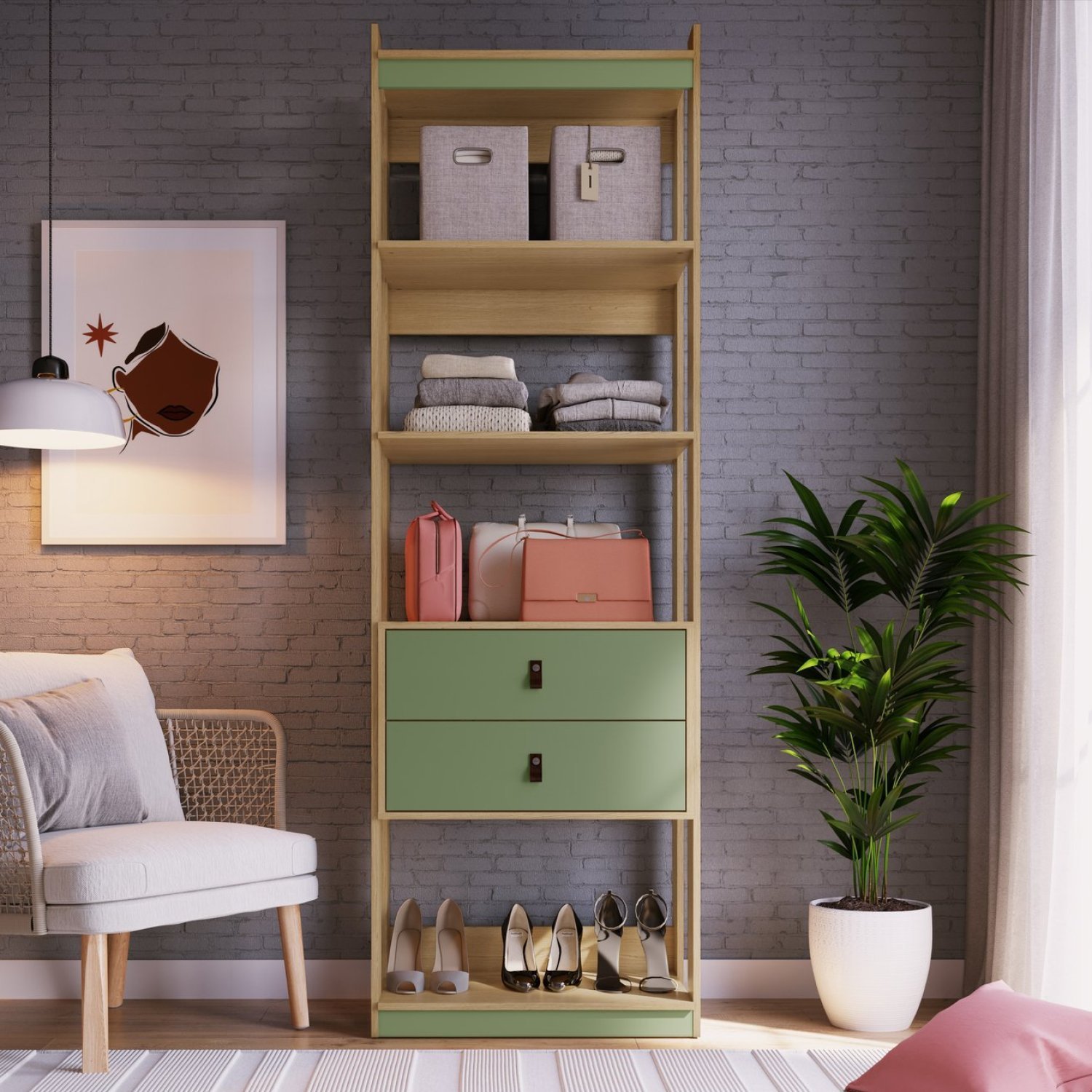 Guarda Roupa Closet Gaveteiro Geniaflex - 1