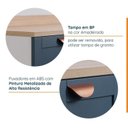 Ver imagem 6 de Cozinha Planejada 6 Peças com Tampo 3 Aéreos 6 Portas e 3 Balcões Arizona CabeCasa MadeiraOriginals Azul