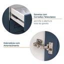 Ver imagem 7 de Cozinha Planejada 6 Peças com Tampo 3 Aéreos 6 Portas e 3 Balcões Arizona CabeCasa MadeiraOriginals Azul