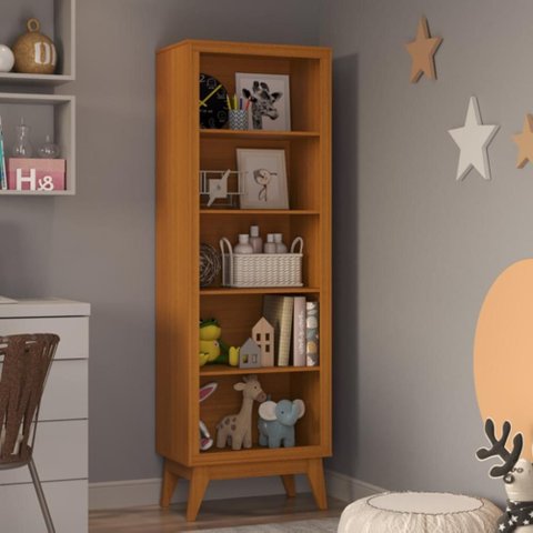 Estante Organizador Multiuso Armário para Quarto Infantil - Cedro