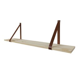 Kit Prateleira Mila 1,00mt - Natural/marrom - 3